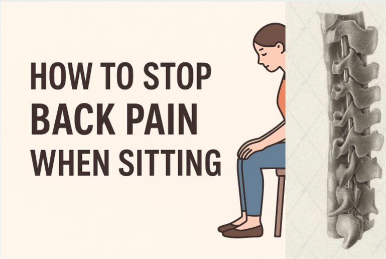 How to stop back pain when sitting?